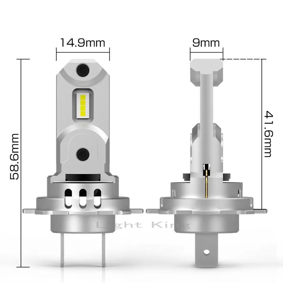 60W スマートドライバー搭載 ポン付 8000LM H7 LED 超ミニサイズ ファン付 ヘッドライト NT700V/VFR1200F/VFR1200X/VFR800_画像3