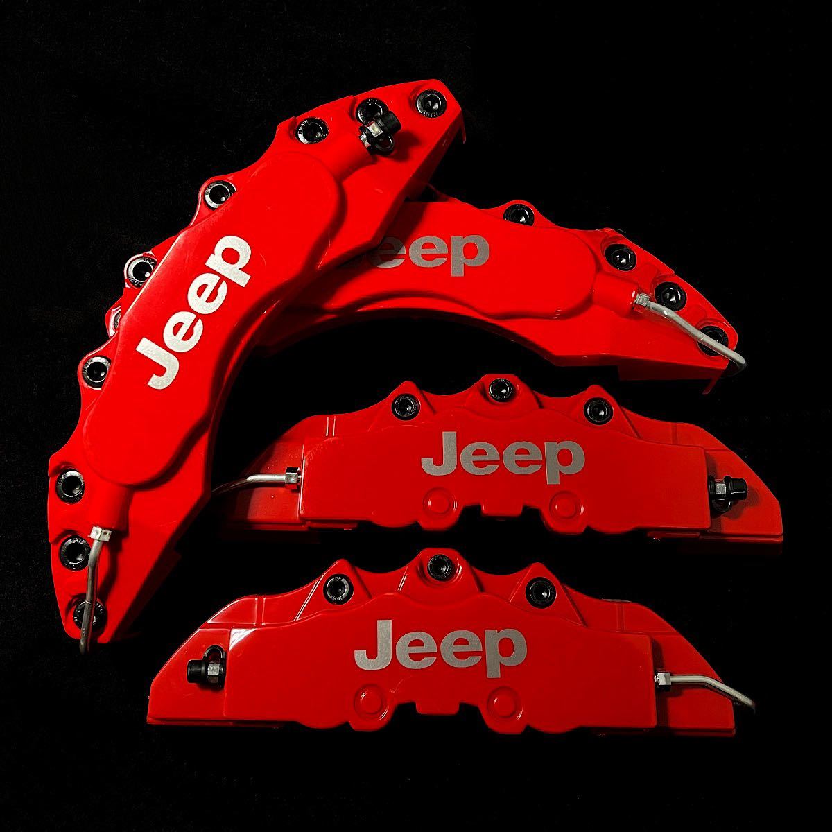 [ metal black bolt ]JEEP caliper cover Jeep brake 4 piece for 1 vehicle LM size Wrangler Grand Cherokee compass renegade 