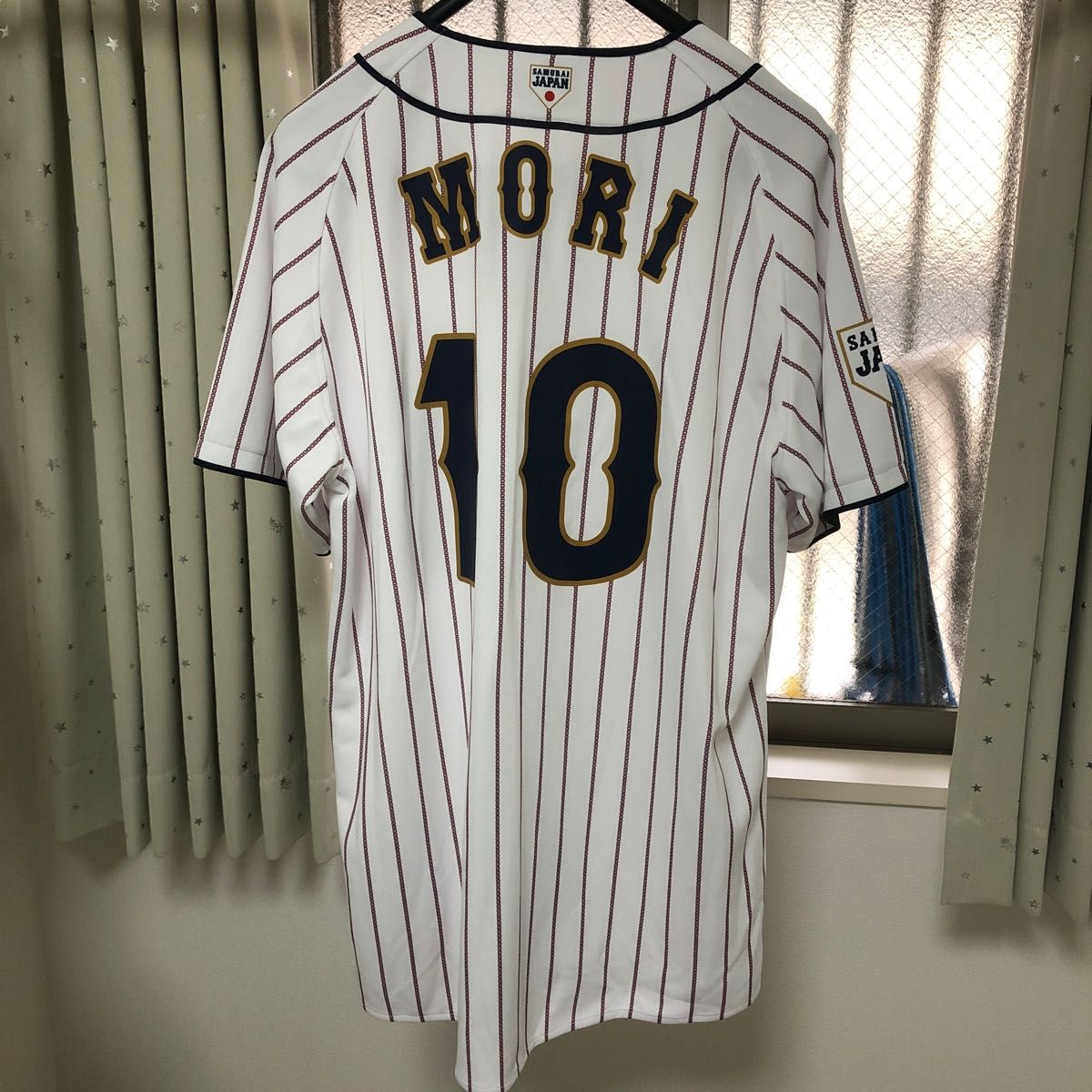 新品タグ着き 侍ジャパン 森友哉 レプリカユニフォーム サイズL 新品タグ着き 侍ジャパン 森友哉 レプリカユニフォーム サイズL