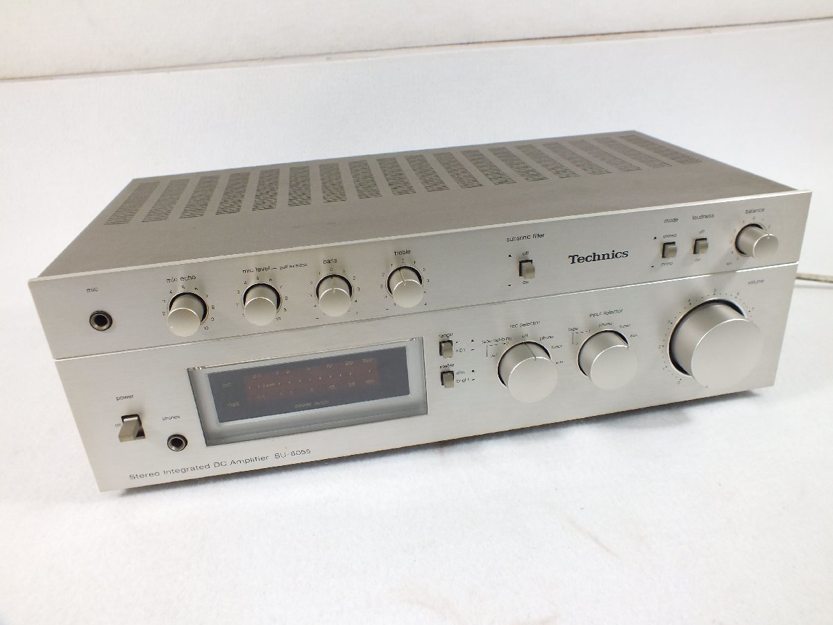 お買得】 Technics プリメインアンプ 説明書付属 美品動作品 SU-8055