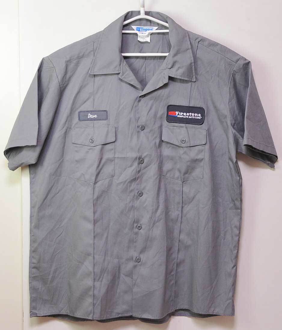 古着●トップス 半袖ワーカーシャツ ファイアストン XL 17-17.5 xwpの画像2