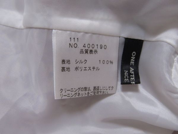  new goods * tag attaching one after another NICE CLAUP Nice Claup frontal cover silk 100%