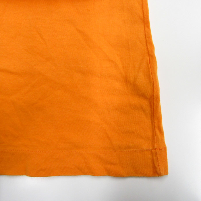 ミズノ 半袖Tシャツ 無地 バックロゴ スポーツウェア トップス コットン メンズ Mサイズ オレンジ Mizuno_画像6