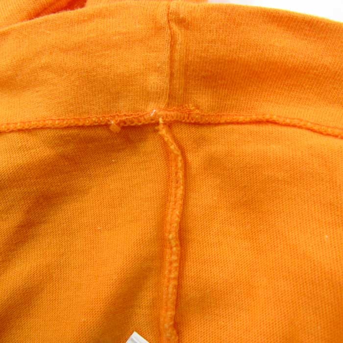 ミズノ 半袖Tシャツ 無地 バックロゴ スポーツウェア トップス コットン メンズ Mサイズ オレンジ Mizuno_画像7