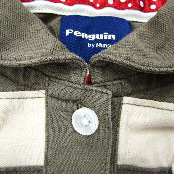 マンシングウェア 半袖ポロシャツ ペンギンガール ゴルフウェア トップス ストレッチ レディース 3サイズ カーキ Munsing wearの画像3
