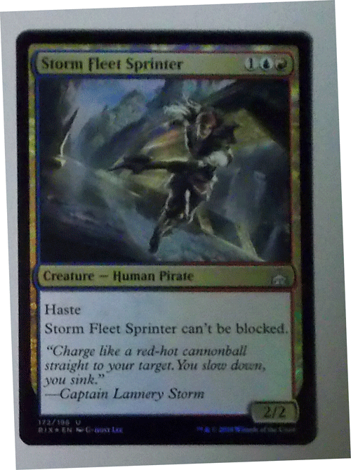 ＭTG英語/foil/Storm Fleet Sprinter（風雲艦隊の疾走者）/イクサランの相克/アンコモン_画像1