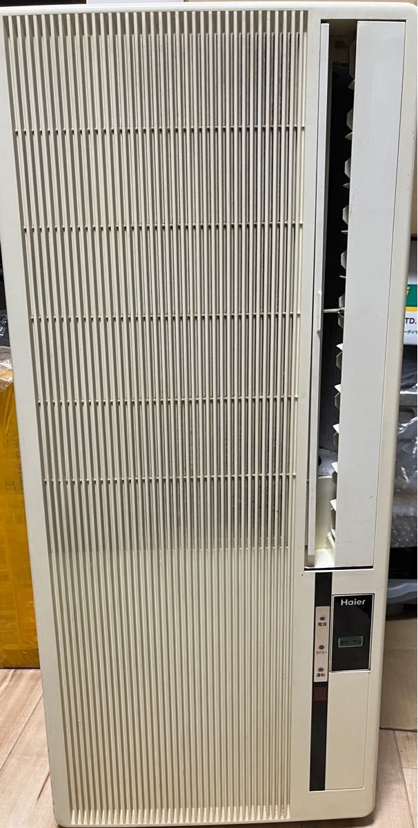 窓エアコン ハイアール 動作良好 JA16C 枠 リモコン等あり 窓エアコン ハイアール 動作良好 JA16C 枠 リモコン等あり