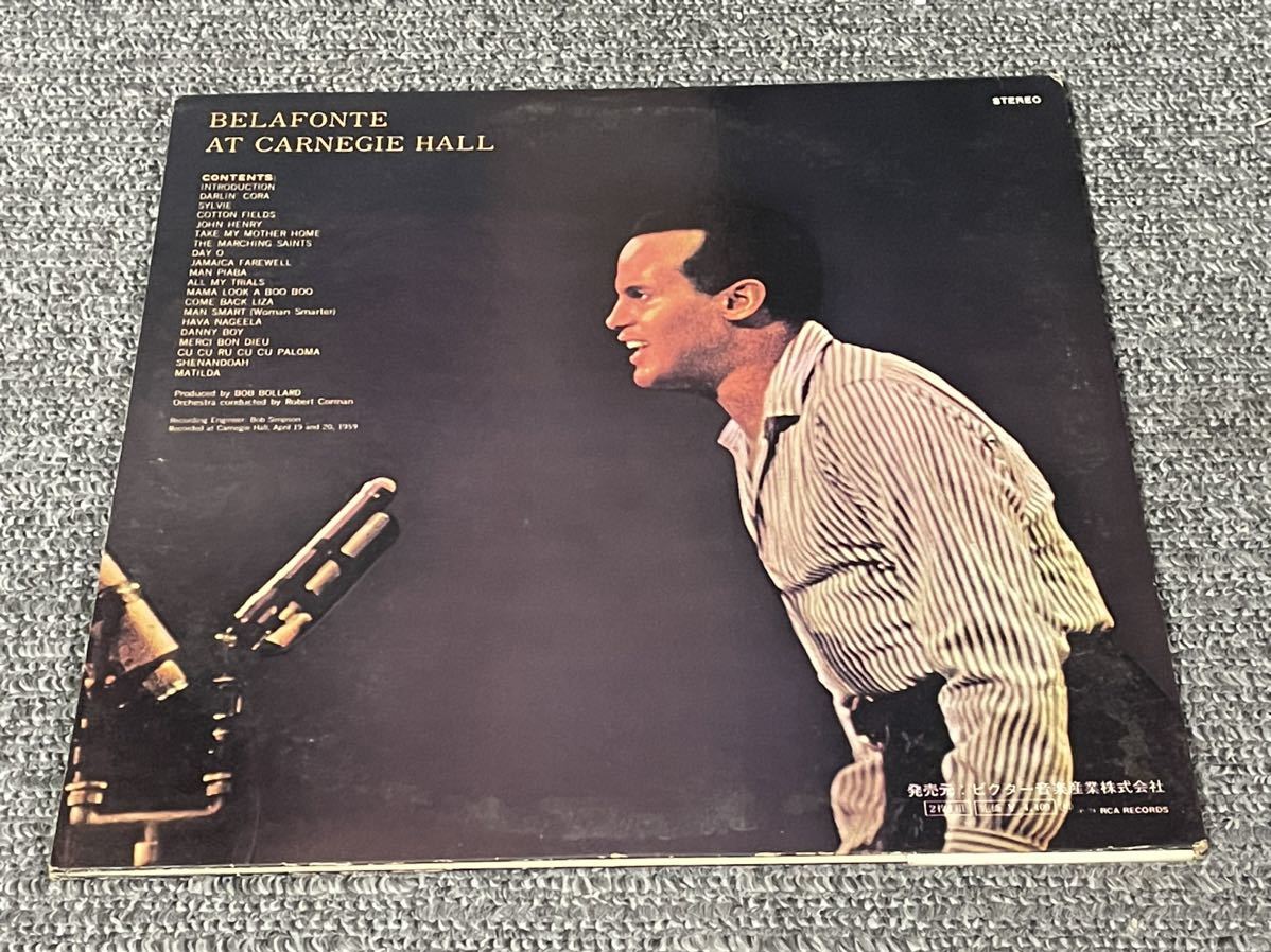 ４７６　レコード　＜帯付2枚組LP＞ハリー・ベラフォンテ / カーネギー・ホール・コンサート 1959年4月_画像5