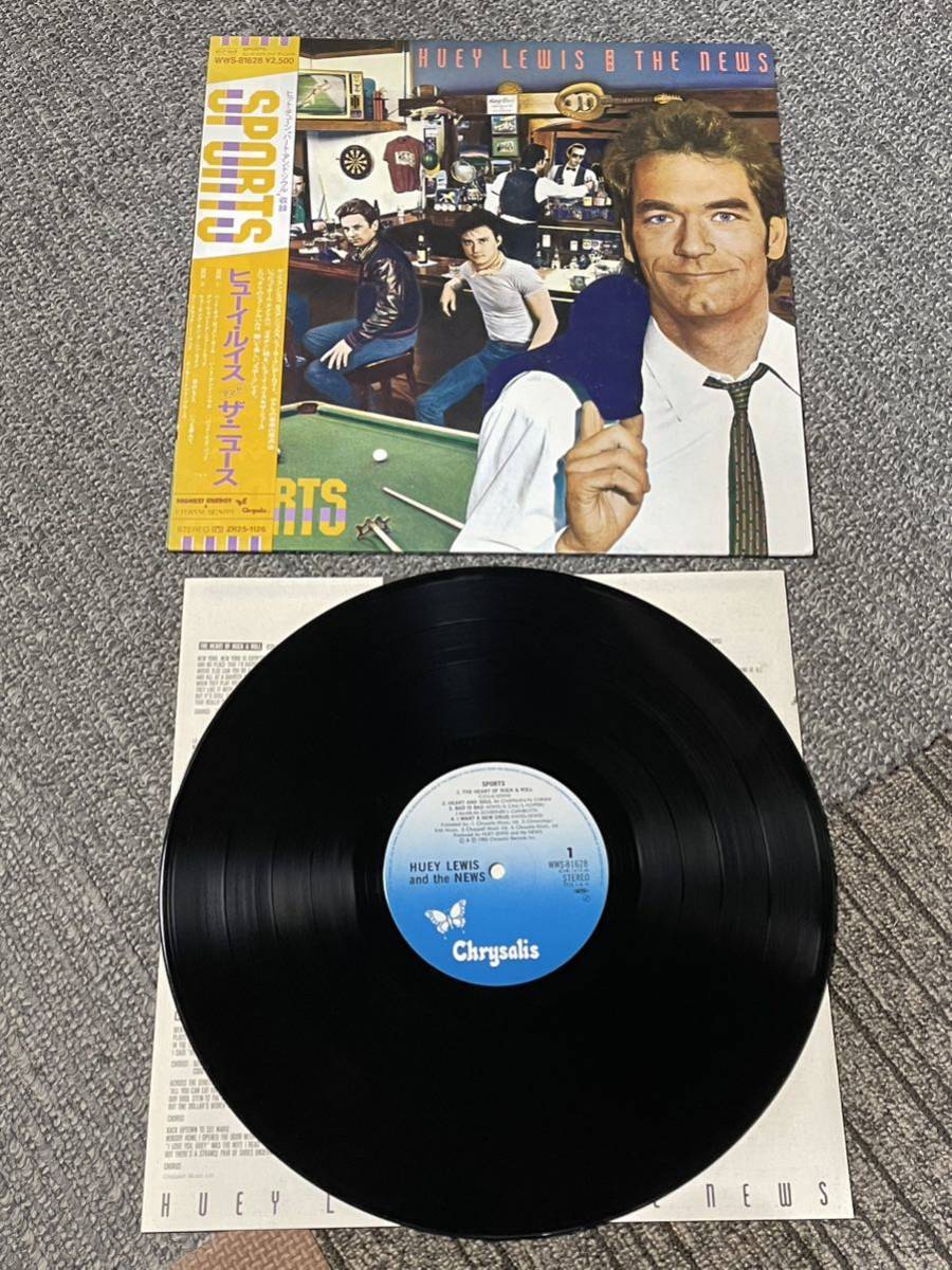 ４４　レコード　ＬＰ　帯付き　ヒューイ・ルイス・アンド・ザ・ニュース Huey Lewis And The News / WWS-81628_画像1