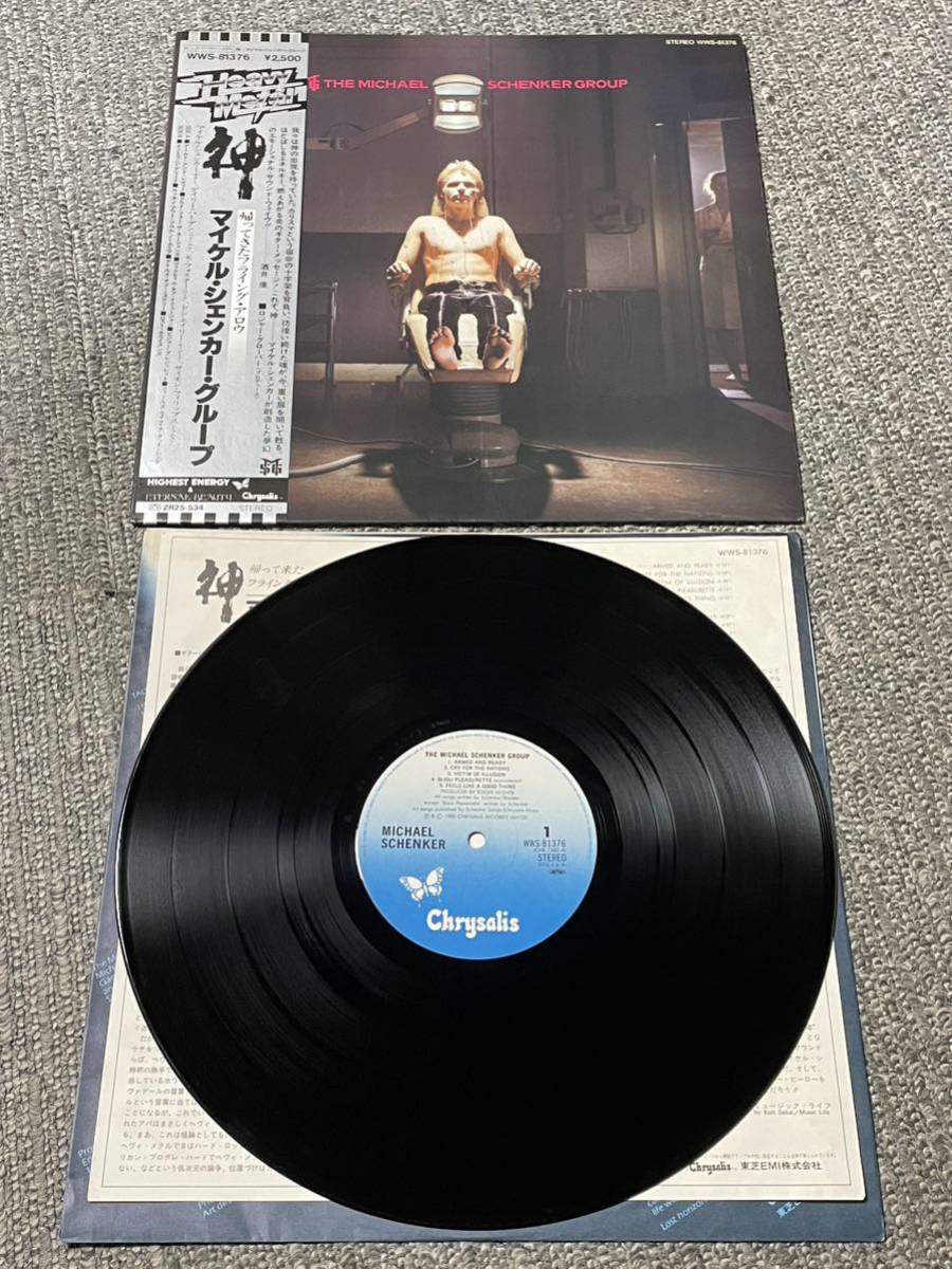 １６４　レコード　ＬＰ　＜帯付＞マイケル・シェンカー・グループ / 神_画像1
