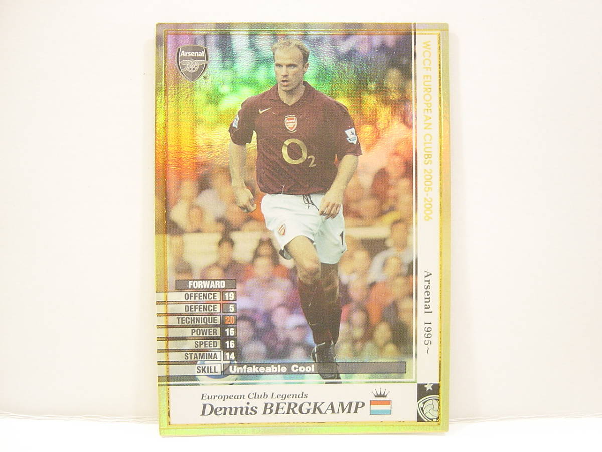 ■ WCCF 2005-2006 LE デニス・ベルカンプ　Dennis Bergkamp 1969 Holland　Arsenal FC 1995-2006 Pポジション表記版_画像1