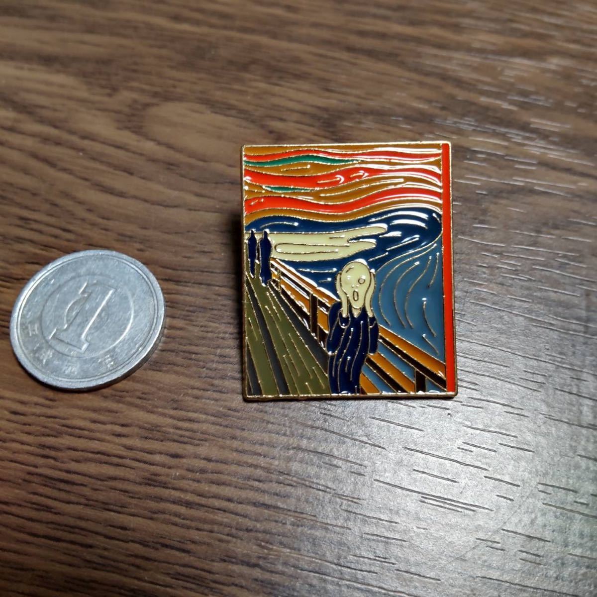 名画 ムンク 叫び ピンバッジ ♡同時購入で2点目から100円OFF対象品