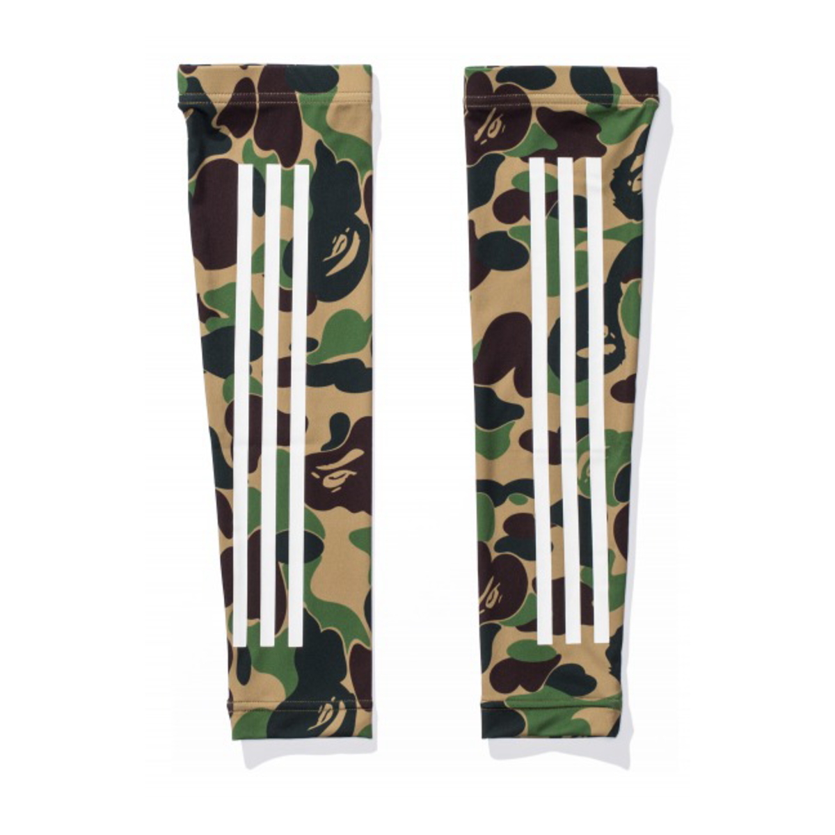 S/Mサイズ BAPE x adidas arm sleeve ベイプ アディダス アームスリーブ A BATHING APE ア ベイシング エイプ Tシャツ_画像1