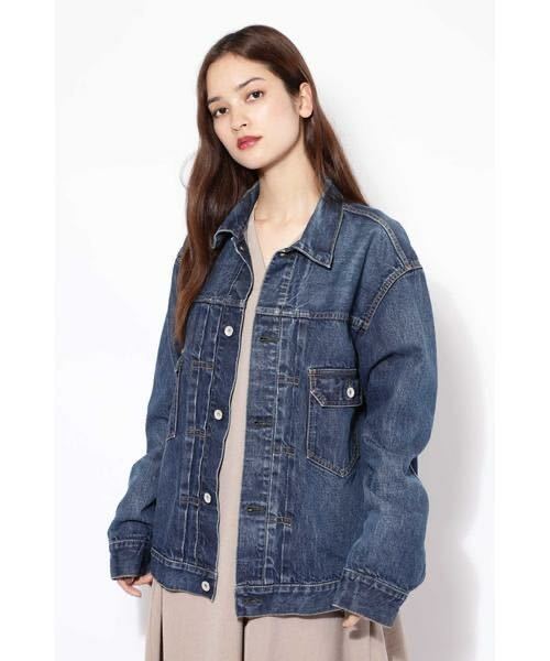 美品 ROSE BUD ローズバッド GENE JACKET 2nd デニムジャケット 日本製 ビッグシルエット