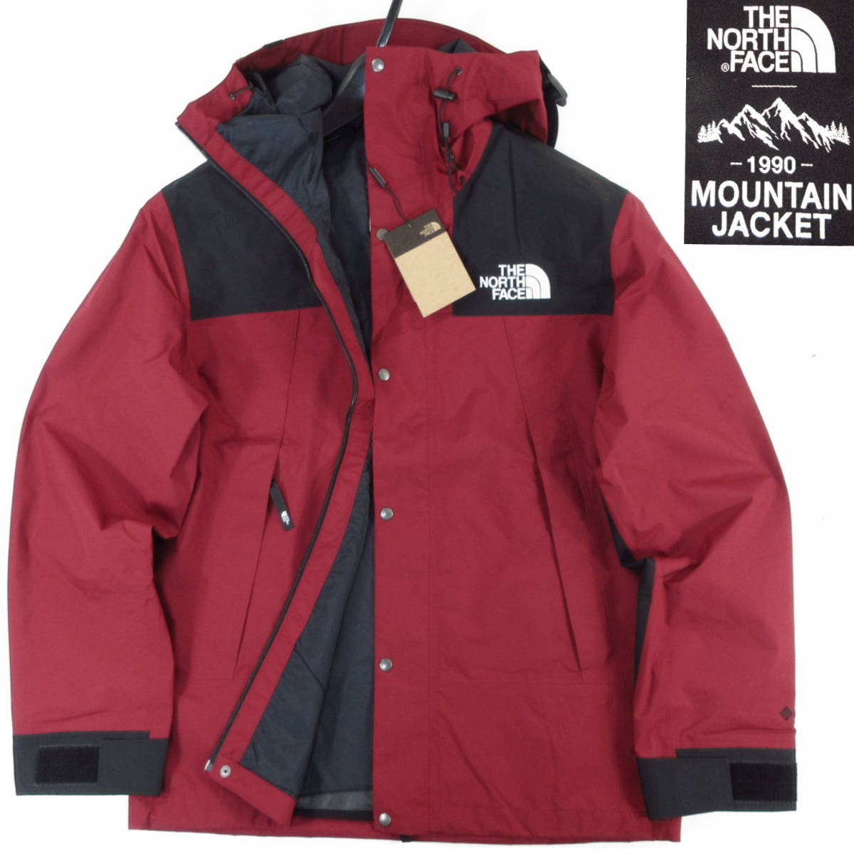 新品◆THE NORTH FACE◆防水 透湿 防風 GORE-TEX MOUNTAIN JACKET 13 マウンテン ジャケット M レッド◆ノースフェイス NI2GN12D◆J169