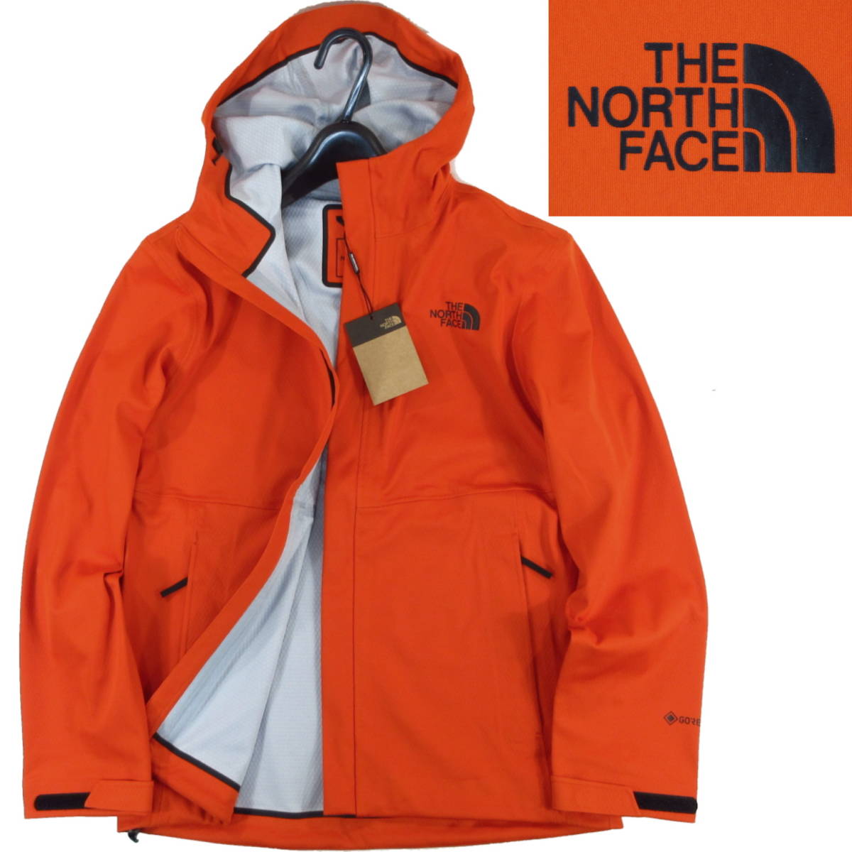 新品◆THE NORTH FACE◆防水 透湿 防風 GORE-TEX BASIC JACKET 20 ベーシック ジャケット M オレンジ◆ノースフェイス NI2GN20A◆J1026