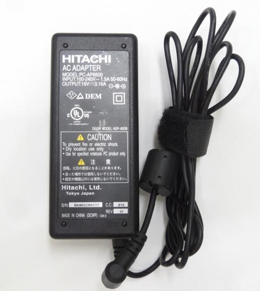  Hitachi PC-AP6600 Note for AC adapter 19V 3.16A free shipping 