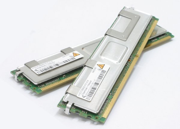HP(Qimonda) 398707-051 PC2-5300 FB-DIMM ECC 2GB 2 листов итого 4GB