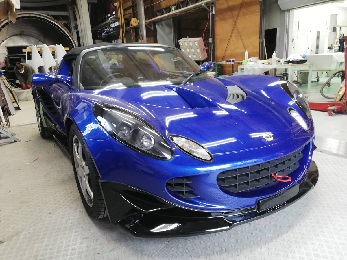 [KEPLA 日本製] ロータス エリーゼ S2 フロントリップスポイラー kit [FRP製 黒ゲルコート] LOTUS ELISE Mk2 エアロ ケプラ_画像1