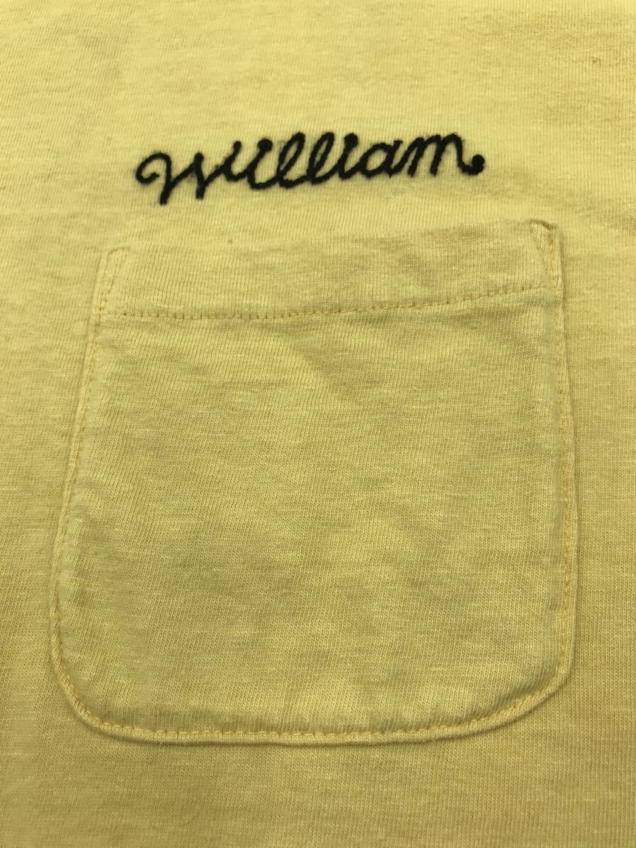 【日本製】PHIGVEL 半袖ポケットTeeシャツフィグベル 黄/M程度ポストオーバーオール コロナの画像6