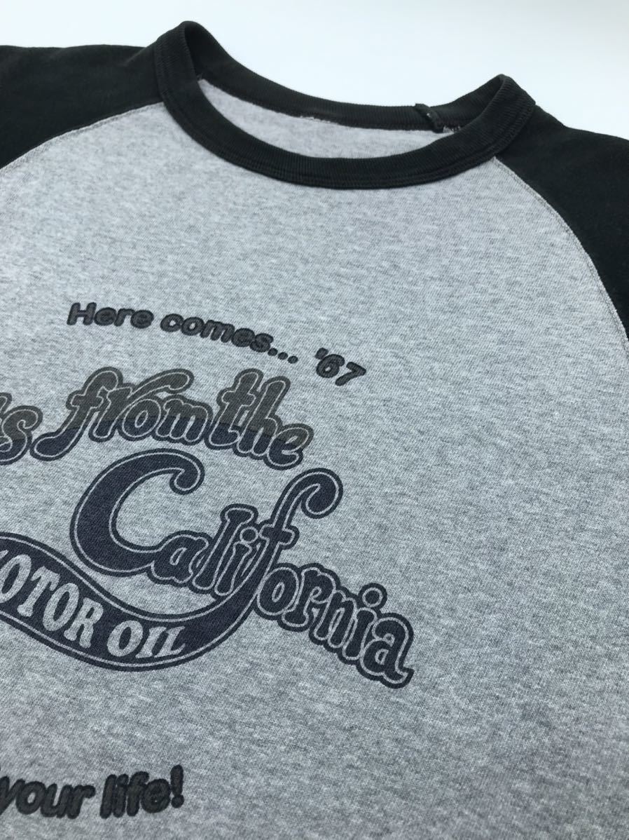 【日本製】フラットヘッド 七分袖Hita from the California ラグランTeeシャツTHE FLAT HEAD フリーホイラーズ　トイズマッコイ_画像1