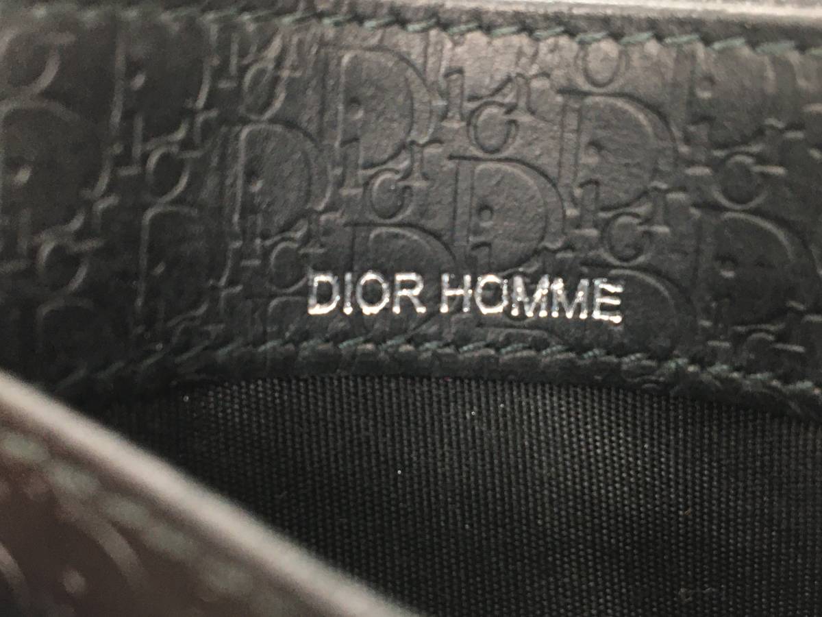 41419　Dior　HOMME　ディオール　オム　マイクロトロッター　レザー　カード　名刺　パスケース_画像5