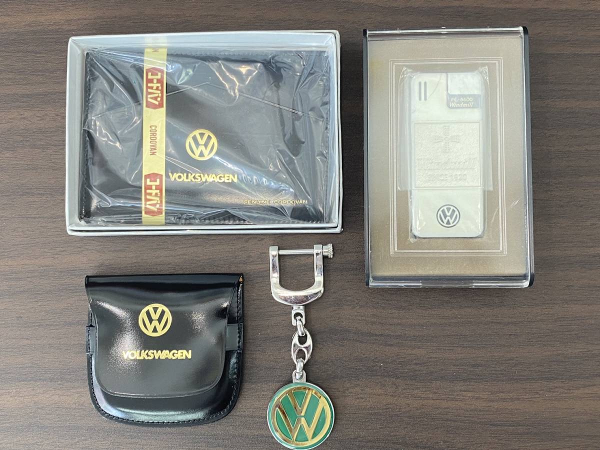 フォルクスワーゲン VOLKSWAGEN ライター 携帯灰皿 コードバン ストラップ マニア レア品 まとめ セット