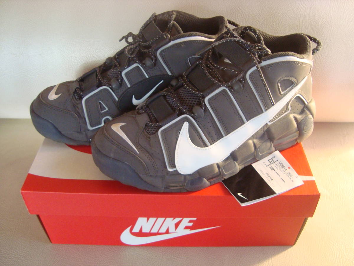 美品/国内正規品/NIKE/AIR MORE UPTEMPO/エアモアアップテンポ/IRON GREY/アイアングレー/US10.5/28.5cm_画像1