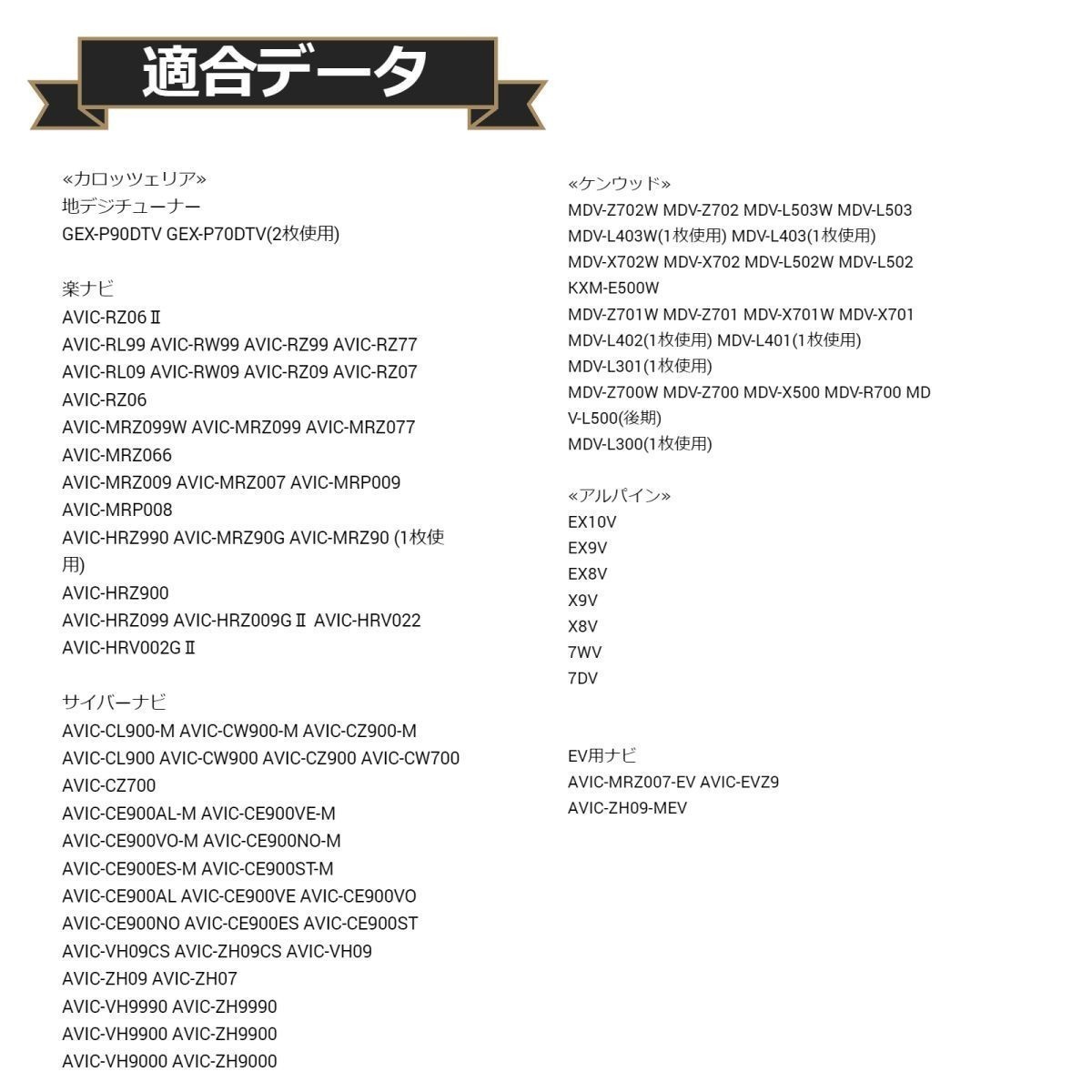 超感度 AVIC-CZ900 カロッツェリア 地デジ フィルムアンテナ 両面テープ 取説 ガラスクリーナー付 送料無料