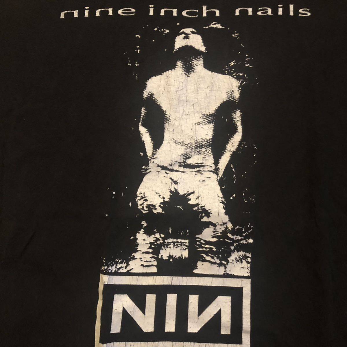 80〜90sナインインチネイルズ nine inch nails vintageTシャツ ビンテージバンドTシャツ ヴィンテージ オリジナル 程度良 サイズXL_画像1