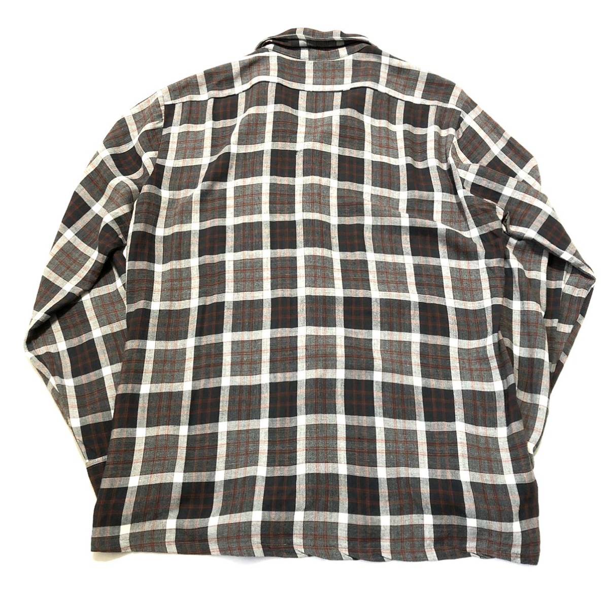 超安い レーヨンシャツ チェックシャツ ヴィンテージ Shirt Rayon