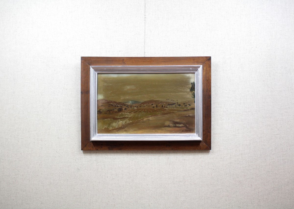 井上長三郎『風景』油彩画【真作保証】 絵画 - 北海道画廊_画像7