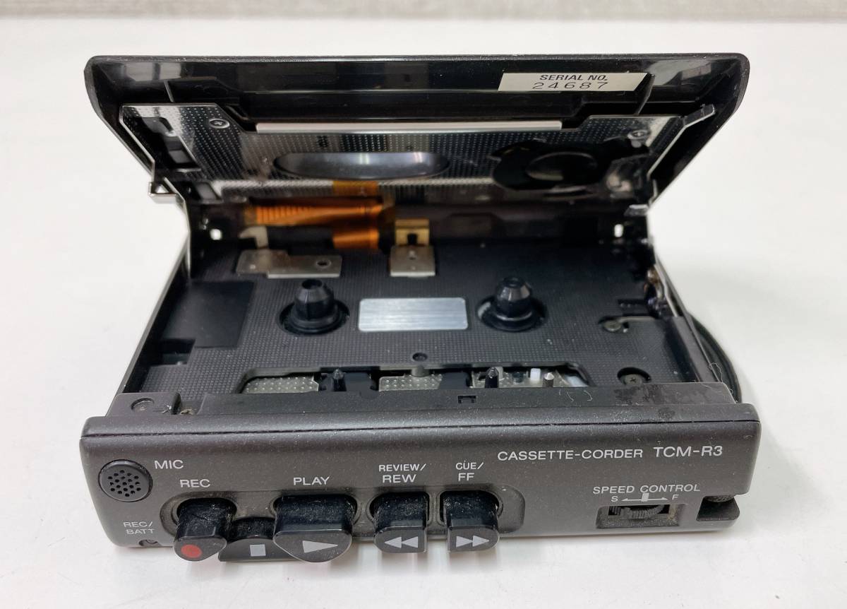 ☆【SONY カセットレコーダー TCM-R3】オーディオ機器 /カセットデッキ /カセットプレーヤー /A57-024_画像7