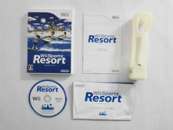 Wii23-023 任天堂 ニンテンドー Wii スポーツ リゾート モーションプラス ジャケット セット Sport Resort レトロ ゲーム  ソフト 使用感