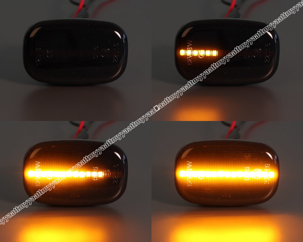 トヨタ② シーケンシャル 流れる ウインカー LED サイドマーカー スモーク レンズ ビスタアルディオ ポルテ NNP ラウム Z10# 10 100 系