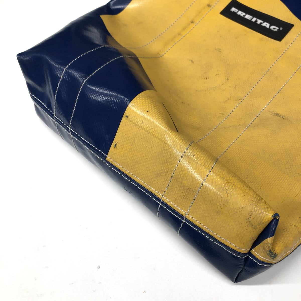 FREITAG freitag bag 2WAY blue mustard tote bag shoulder shoulder ..F74 records out of production old model BOB Bob 