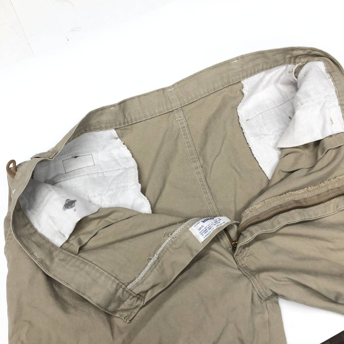 80s USA製 ラングラー Wrangler ツータック コットンパンツ W38 80s USA製 ラングラー Wrangler ツータック コットンパンツ W38