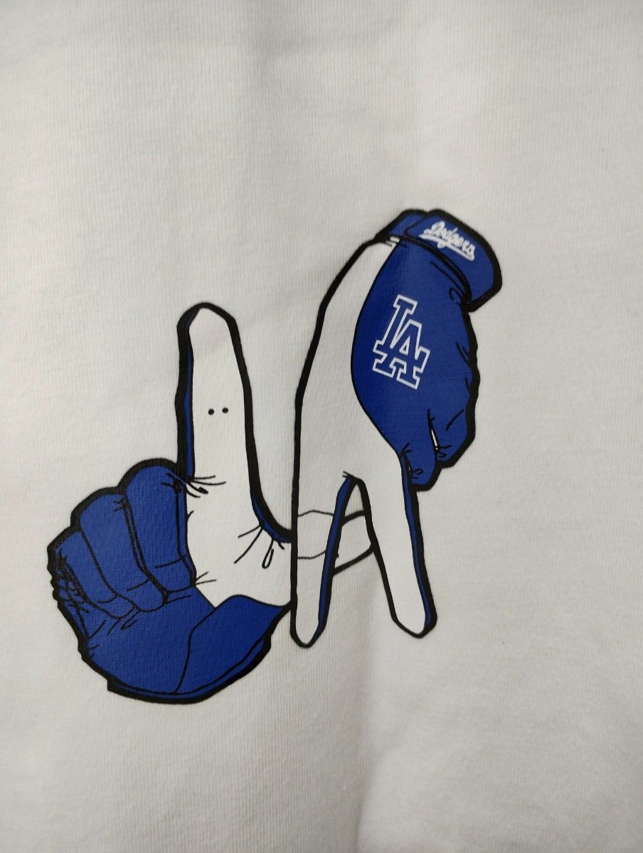 【NEW ERA 】AP MLB LA HAND SIGN Tシャツ★３WHITE