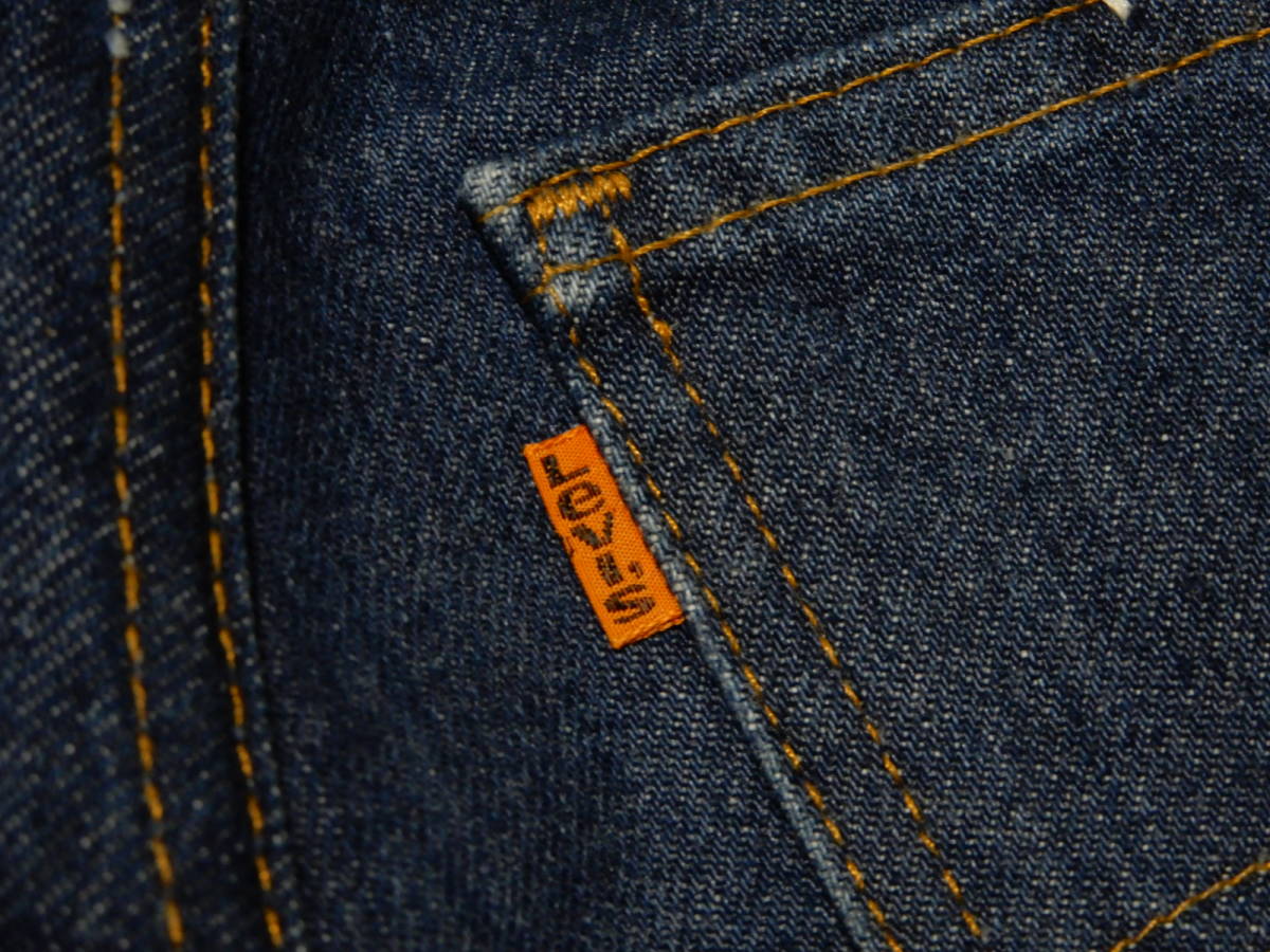 レア!!　70～80'sヴィンテージ　USA製　LEVI'S/リーバイス　646　フレアーカット　オレンジタグ　80年製　TALON42　ボタン裏8　W29　極上品_画像5