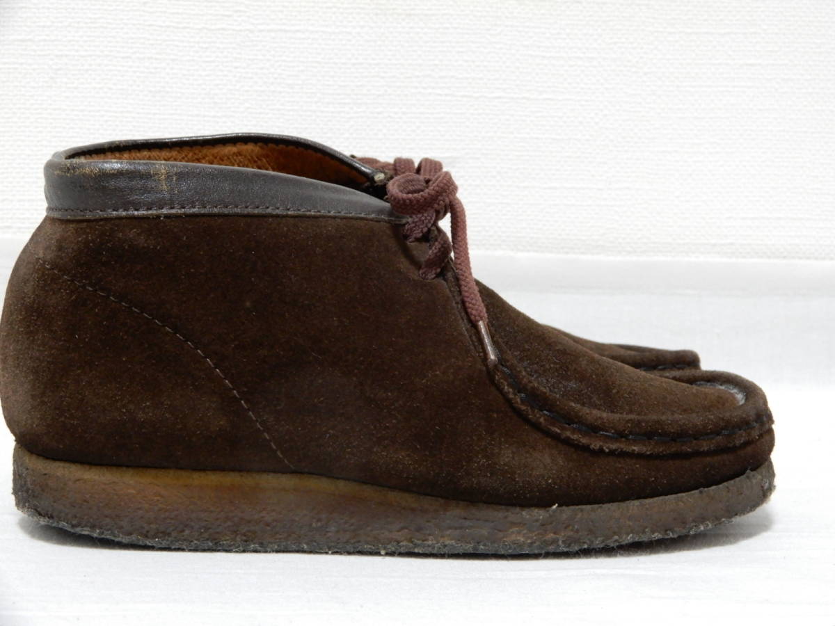 70'sヴィンテージ　英国製　Clarks/クラークス　ワラビー　20～21㎝　ブラウン　良品_画像3