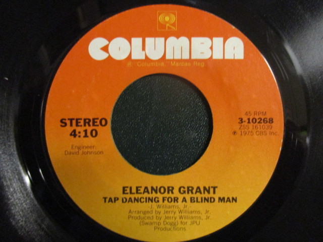 Eleanor Grant ： You Oughta' Be Here With Me 7'' / 45s (( Soul )) c/w Tap Dancing For A Blind Man (( 落札5点で送料当方負担_画像2