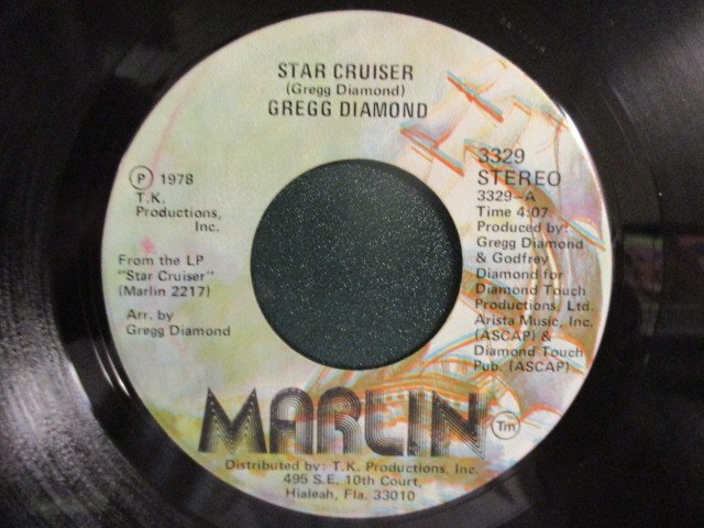 Gregg Diamond ： Star Cruiser 7'' / 45s (( T.K. Disco )) c/w This Side Of Midnight (( 落札5点で送料当方負担_画像1