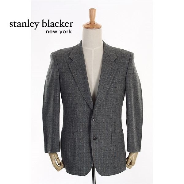 A5419/極美品 春夏 背抜き STANLEY BLACKER ラムウール カシミヤ