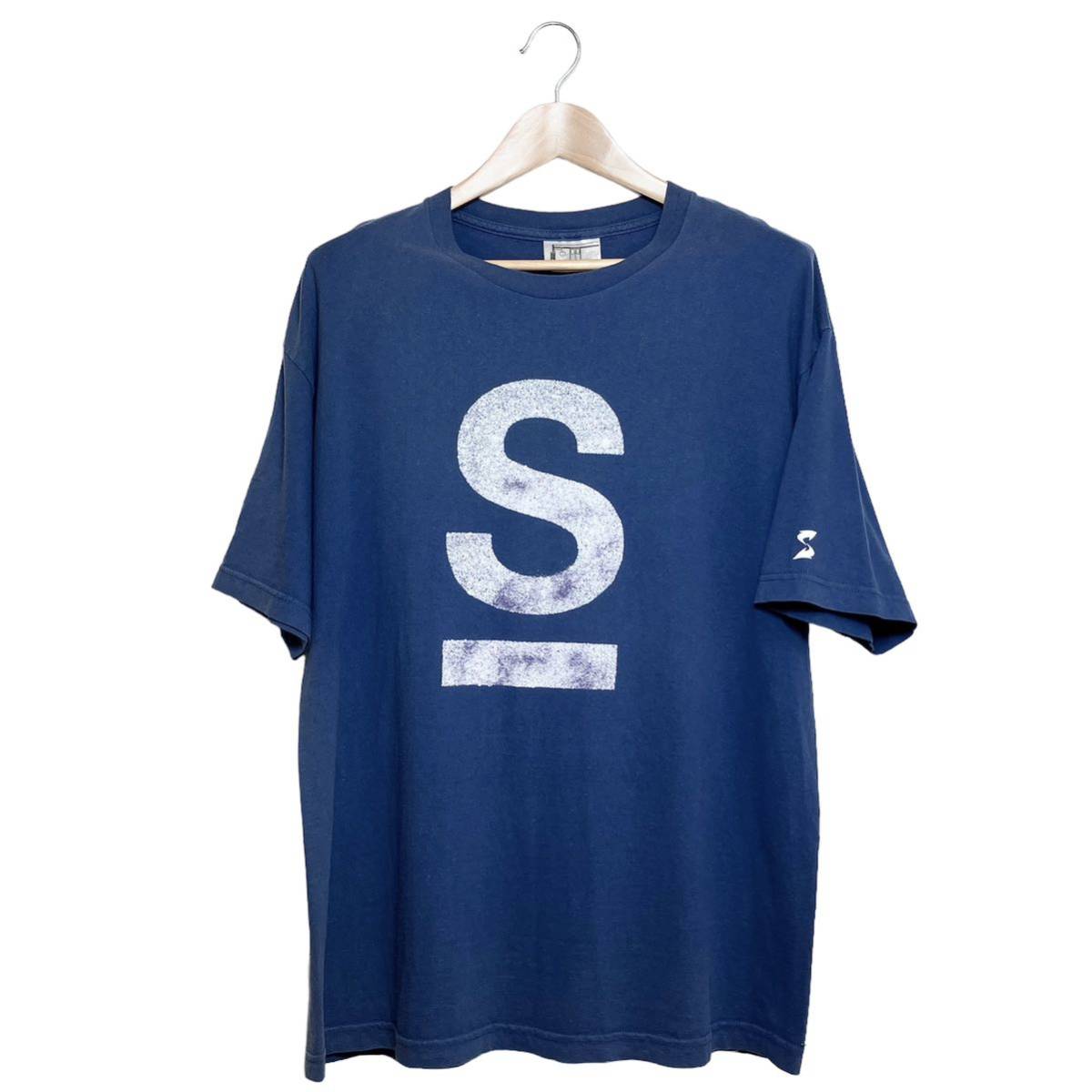珍しい 半袖 ネイビー XL相当 ロゴプリントTシャツ サブウェア 【00s