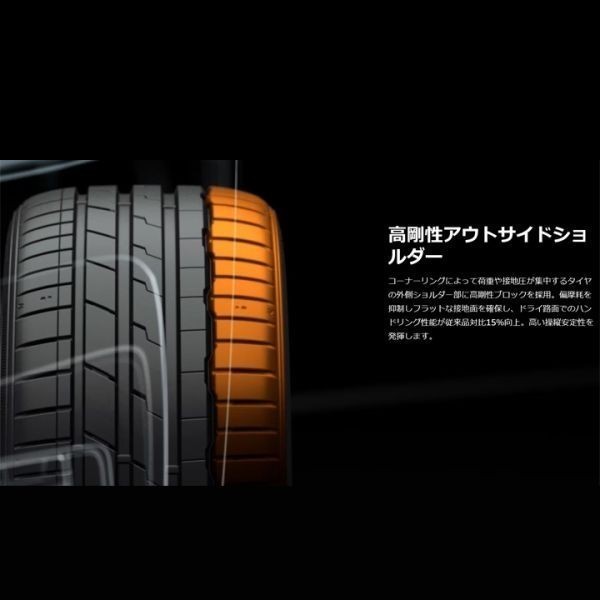 即日発送ok■1本送料込￥19890- 2本送料込￥39780- 4本送料込￥79560-■新品■Hankook ventus S1 EVO3 K127 245/35R20 95Y XL ハンコックの画像3