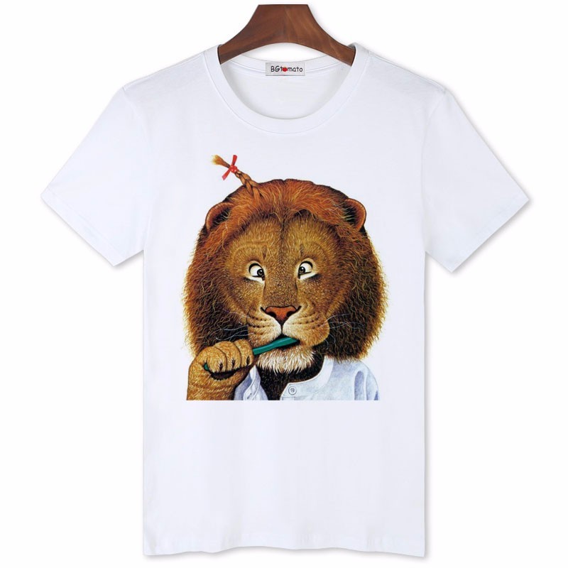 ヤフオク 歯磨き ライオン メンズ 半袖tシャツ s m l ヤフオク 歯磨き ライオン メンズ 半袖tシャツ s m l