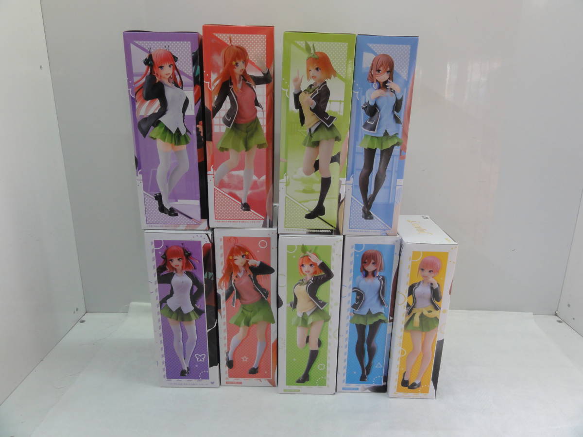 T378 五等分の花嫁Coreful 未開封フィギュアプライズまとめ売り制服