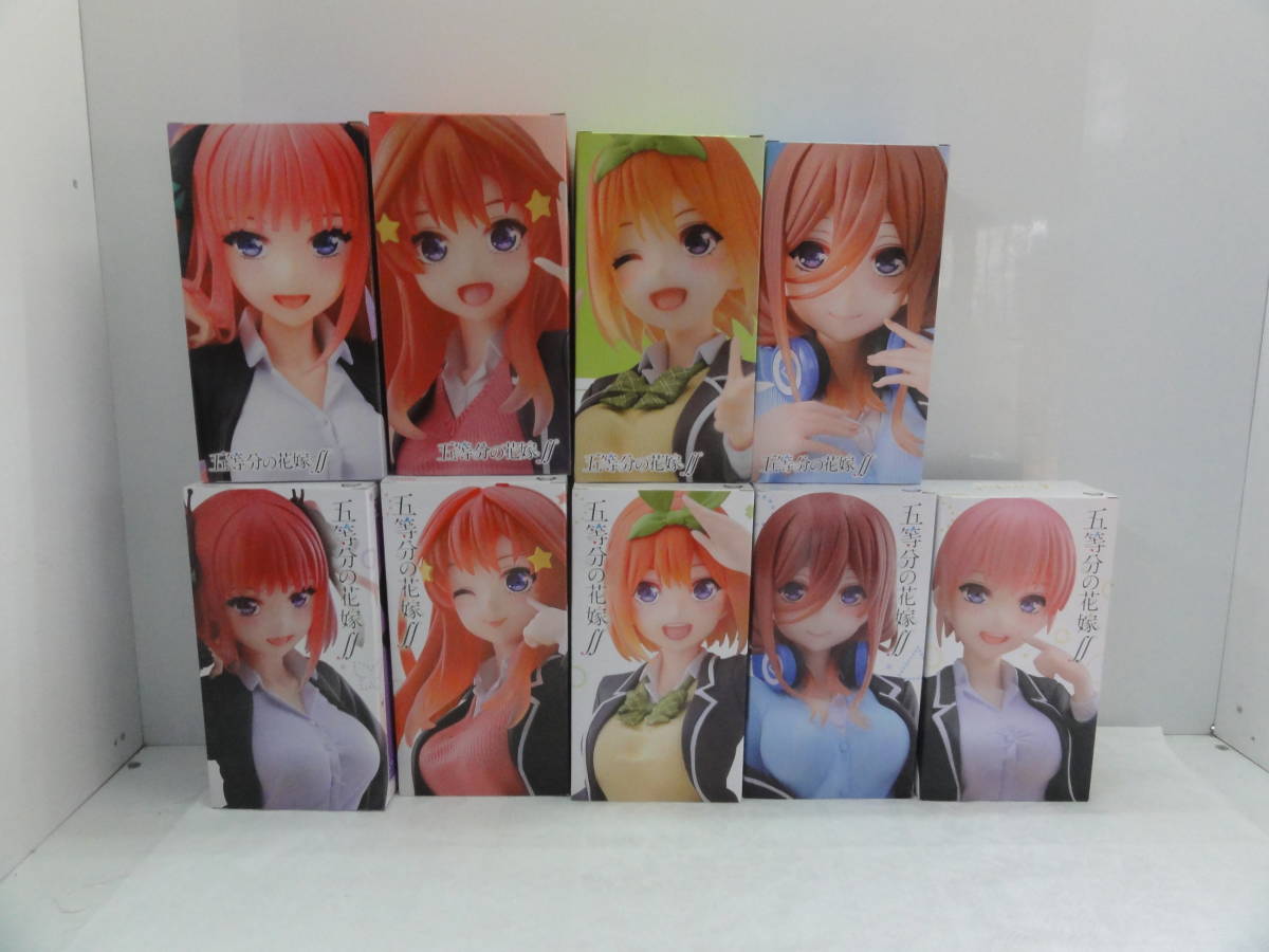 T378 五等分の花嫁Coreful 未開封フィギュアプライズまとめ売り制服