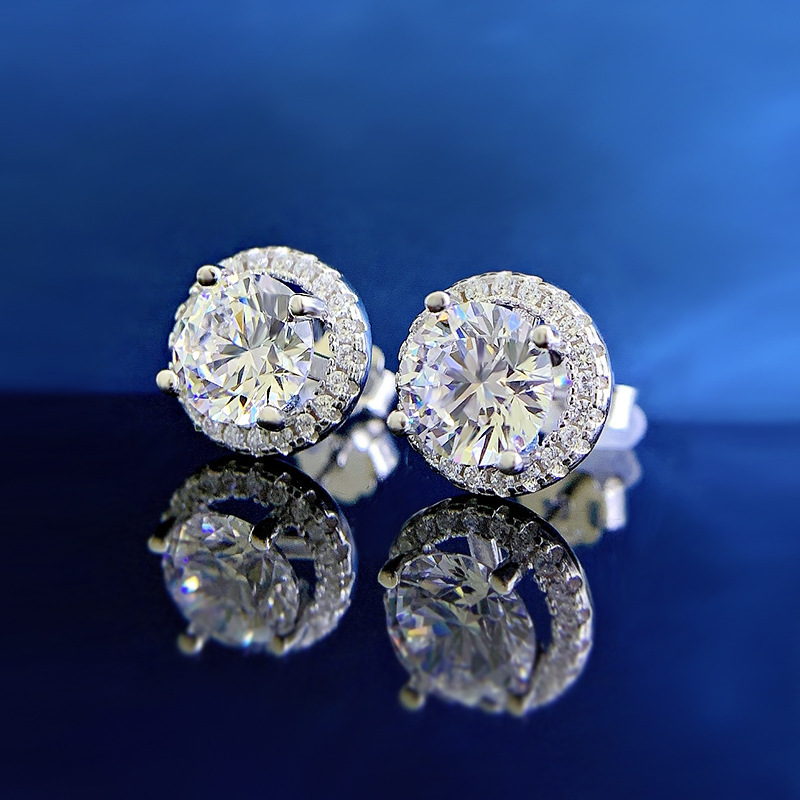 レディース ピアス 高級 超綺麗 アクセサリー 宝石 極上ダイヤモンド 人工ダイヤ 925シルバー 母の日ギフト 誕生日 高級 cb73_画像6