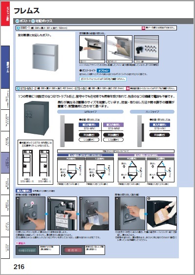 新品　特別価格　三協アルミ フレムス　戸建住宅用宅配ボックスSTB-MN2.L：KA_画像9